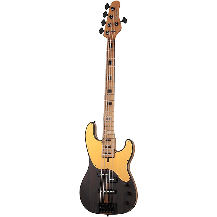 Schecter Guitar Research Model T Exotic Ziricote 5 Electric Bass 