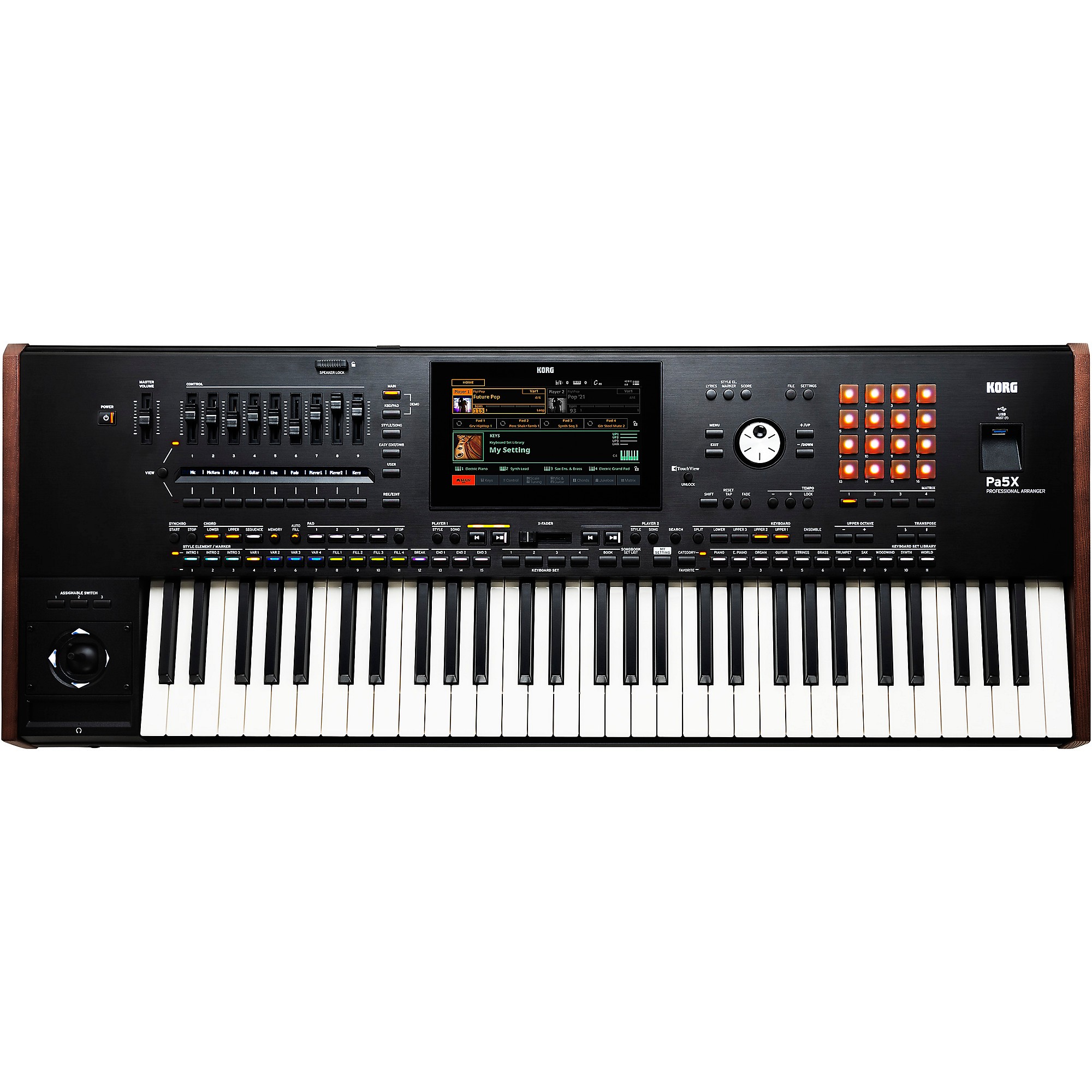 鍵盤楽器 4ms Row Power 45 KORG Pa5X 61 Key Arranger with Stand, Pedal, Bench, Headphones