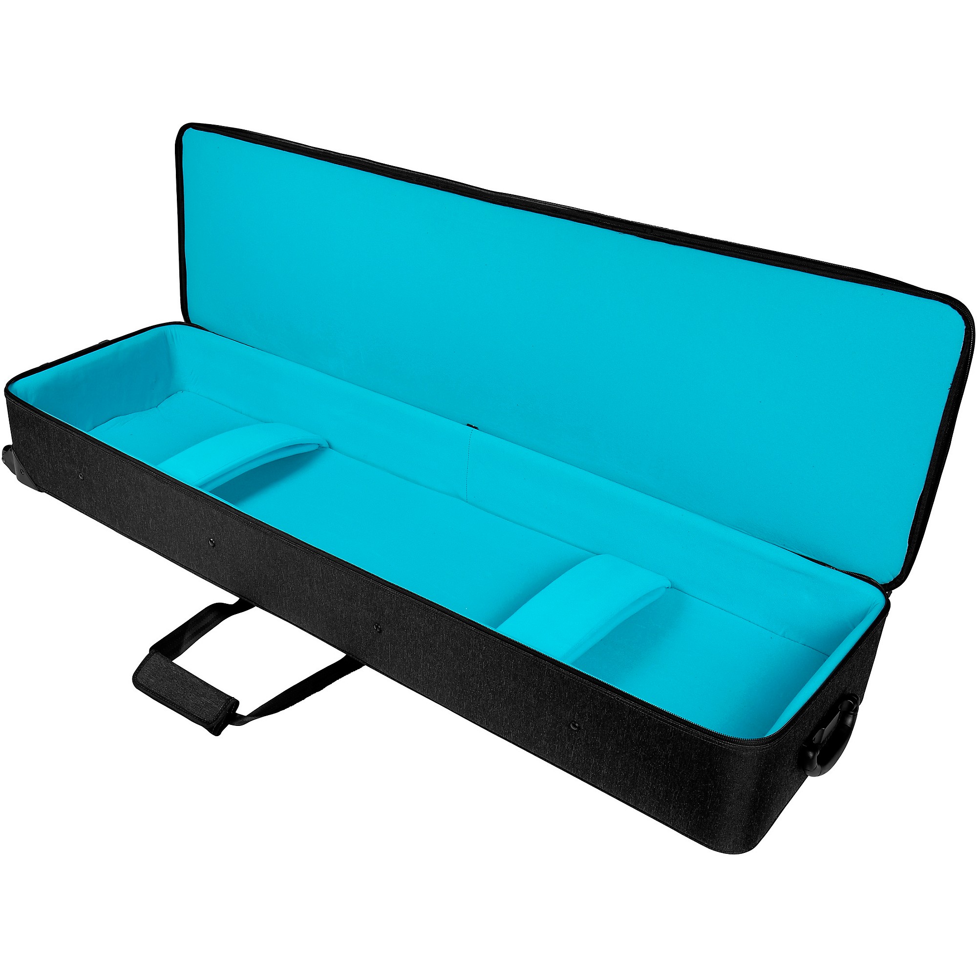 Gator GKP88-BLK Semi-Rigid Lightweight Pro Wheeled Case for 88