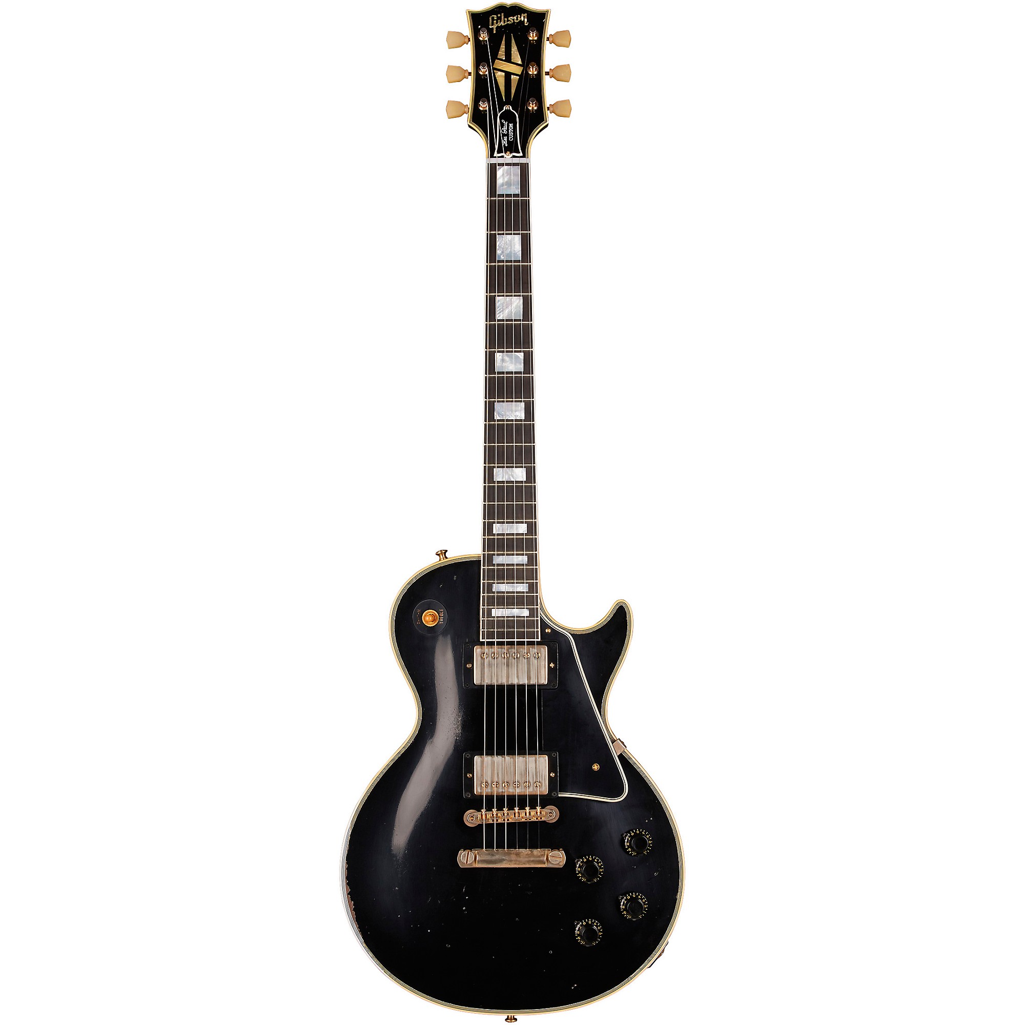 ギター Gibson Murphy Lab 1957 Les Paul Custom Gibson Custom M2M Murphy Lab 1957 Les Paul Custom Heavy Aged