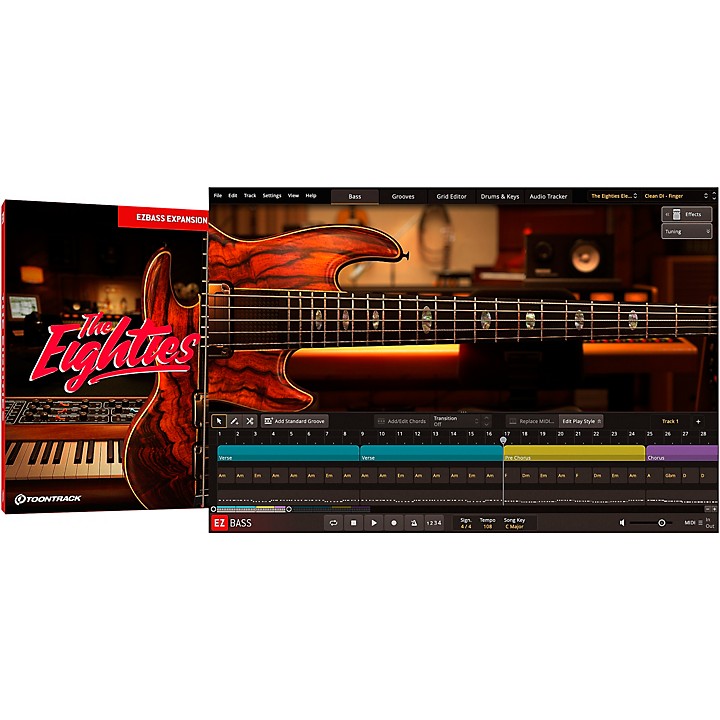 Toontrack The Eighties EBX EZbass Sound Expansion Music & Arts