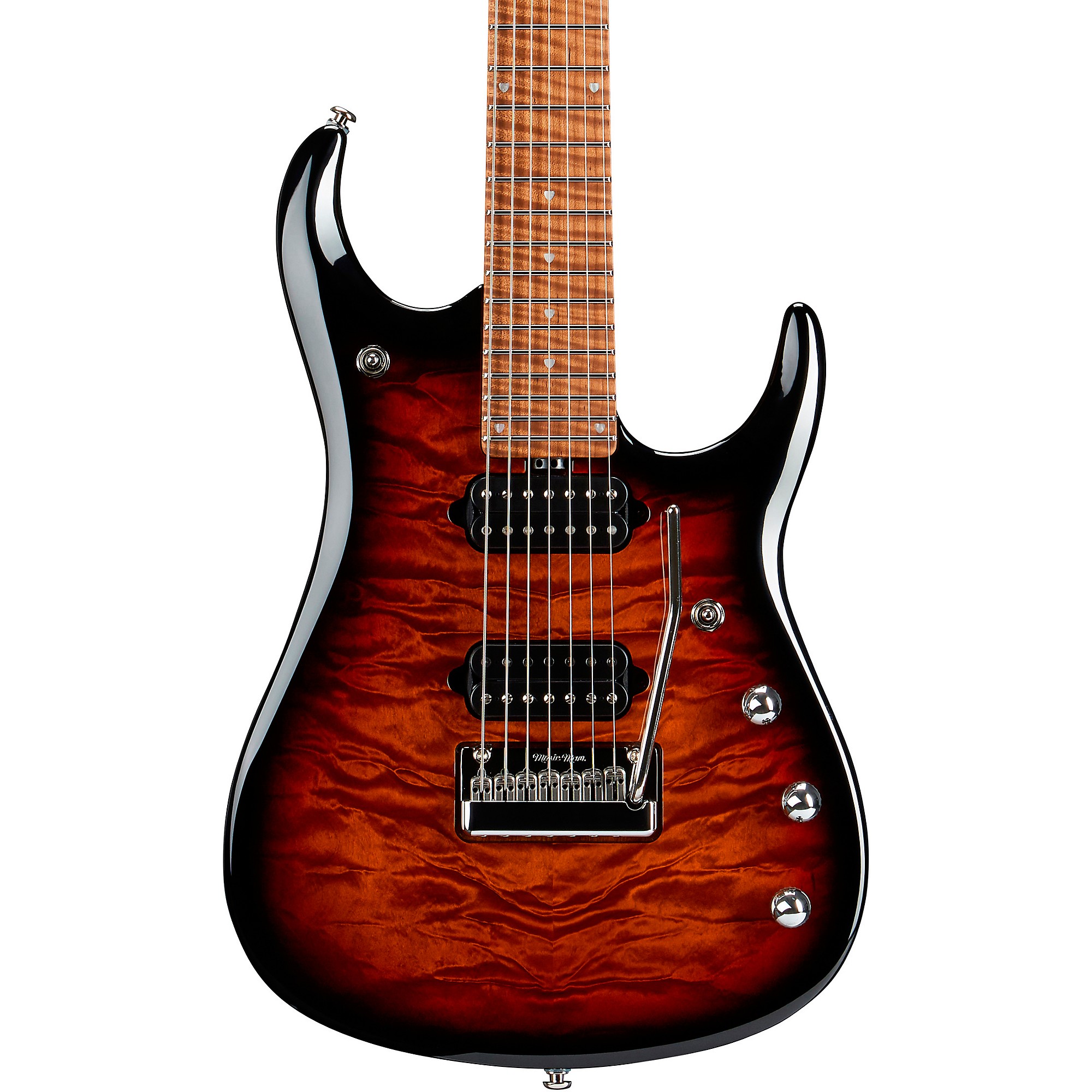 Ernie Ball Music Man JP15 7 7-String Quilted Maple Top Electric Guitar |  Music & Arts