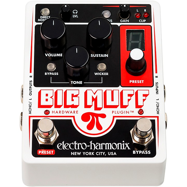 Electro-Harmonix Electro-Harmonix Big Muff Pi Hardware Plug-in Harmonic  Distortion/Sustainer Effects Pedal