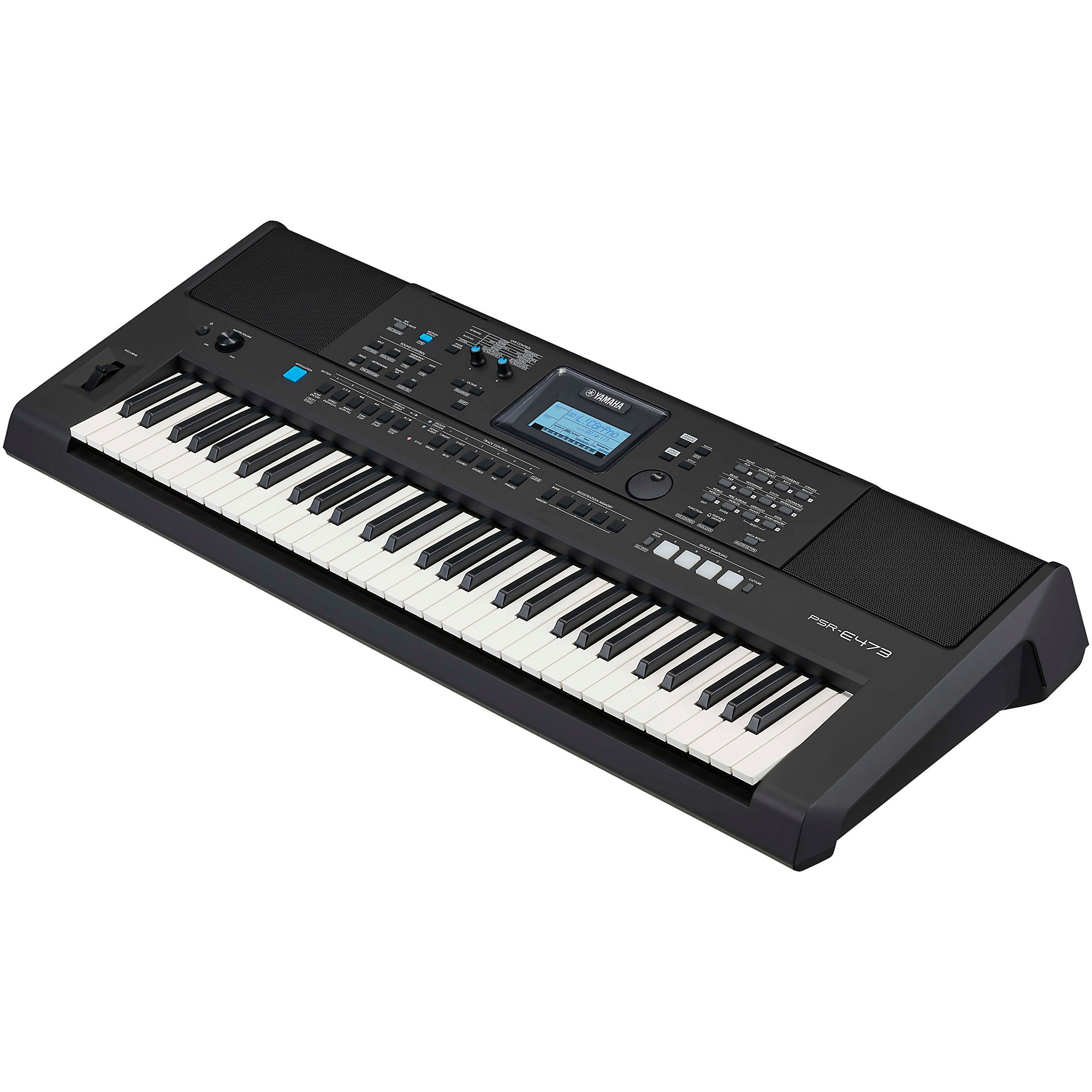 Yamaha PSR-E473 High-Level Portable Keyboard Package | Music