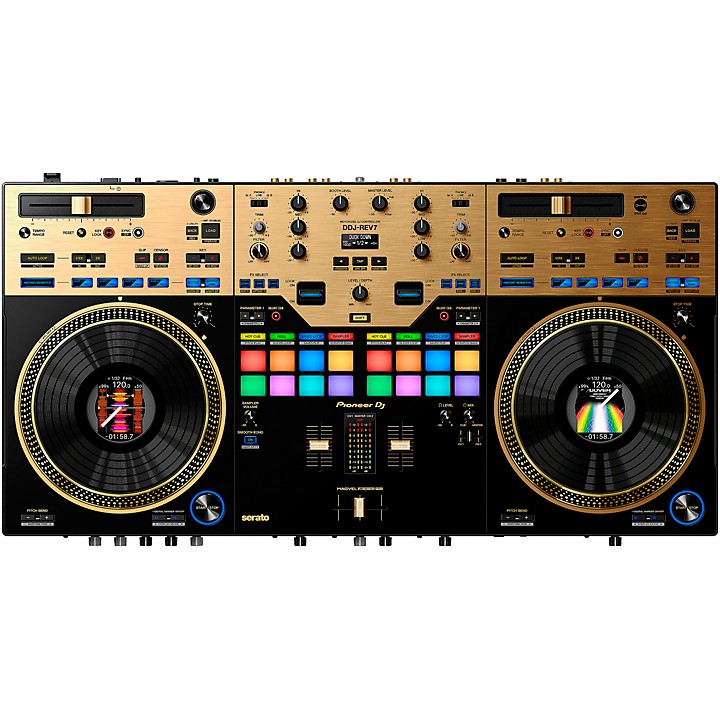 Pioneer DJ DDJ-REV7-N Professional DJ Controller for Serato DJ Pro in  Limited-Edition Gold