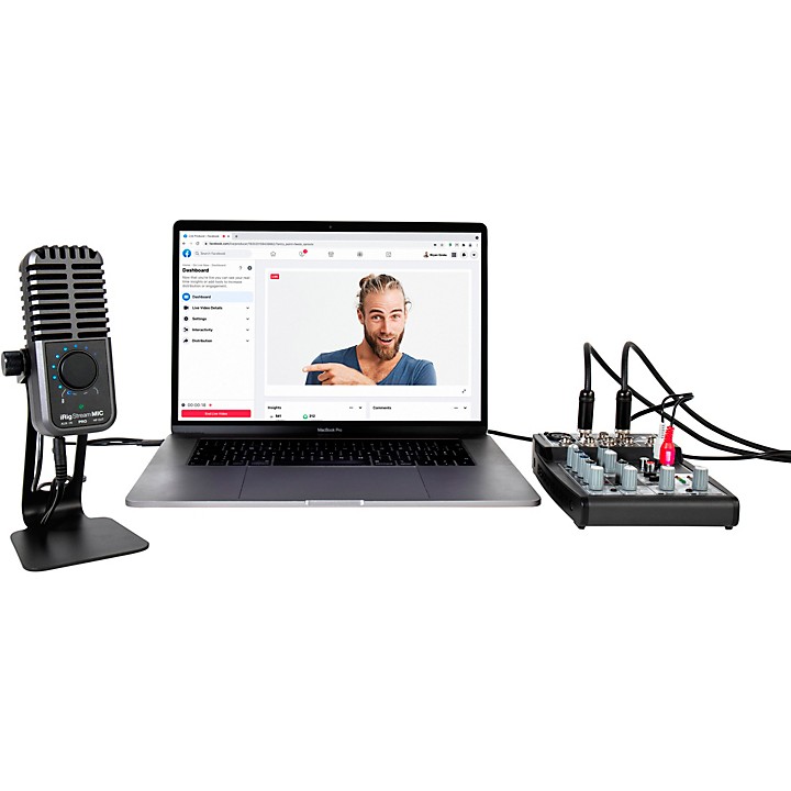 IK Multimedia iRig Stream Mic Pro USB Microphone