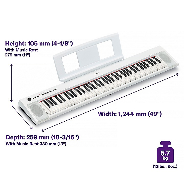 Yamaha Piaggero NP-32 76-Key Portable Keyboard With Power Adapter