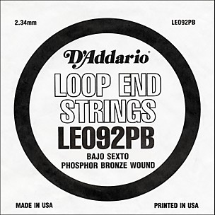 D'Addario LE092PB Phosphor Bronze Wound Single String