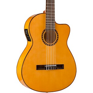 Lucero LFB250Sce Spruce/Cypress Thinline Acoustic-Electric Classical Guitar