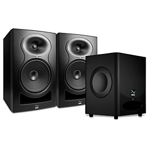 Kali Audio LP-8 V2 8" Powered Studio Monitor (Pair) & WS-6.2 Dual 6" Studio Subwoofer Bundle