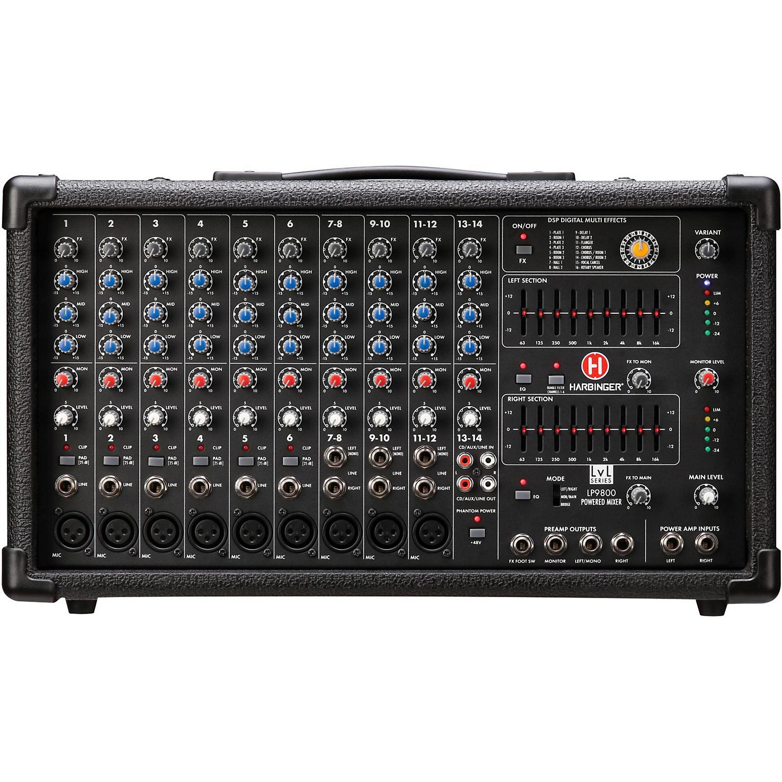 信頼も厚い Harbinger LP9800 Arts & Music | Mixer Powered リール