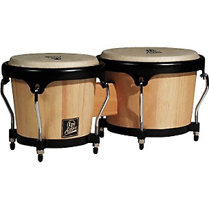 LP LPA601 Aspire Oak Bongos with Black Hardware