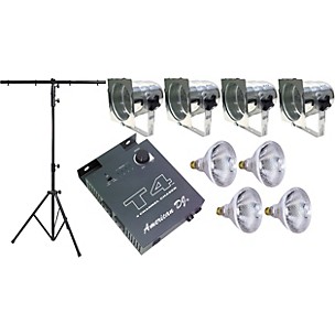 American DJ LS-50/A Portable Lighting Package with Chrome PAR-38