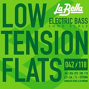 LaBella LTF-5A Low Tension Flexible Flats 5-String Set