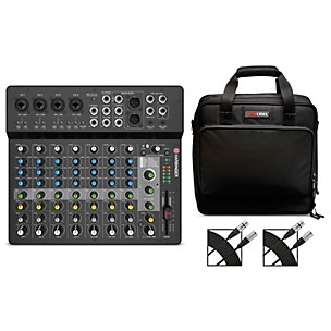 Harbinger LV12 12-Channel Analog Mixer With Gator Mixer Bag and Cables