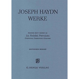 G. Henle Verlag La Fedeltà Premiata - Dramma Pastorale Giocoso, 2nd part Henle Edition Series Hardcover