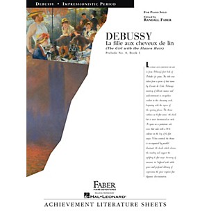 Faber Piano Adventures La fille aux cheveux de lin (The Girl with the Flaxen Hair) Faber Piano by Debussy (Level Early Advanced)