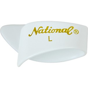 National Picks Large White Thumb Picks 1-Dozen