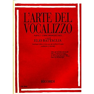 Ricordi L'arte Del Vocalizzo The Art of the Vocalise “ Part I Soprano-tenor