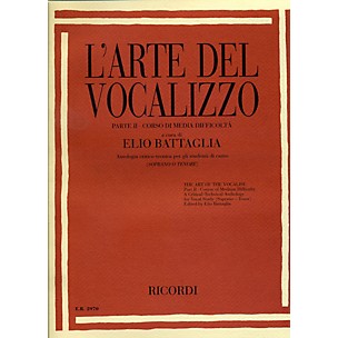 Ricordi L'arte Del Vocalizzo The Art of the Vocalise “ Part II Soprano-tenor