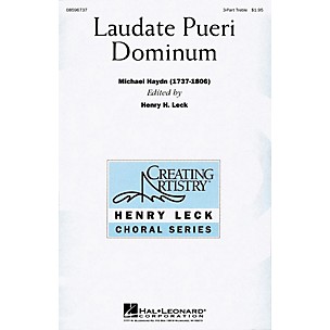 Hal Leonard Laudate Pueri Dominum (Lord, Now We Praise Your Name) (SSA) 3 Part Treble arranged by Henry Leck