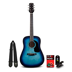Mitchell Launch D75S Starter Dreadnought Acoustic Guitar With Accessories -