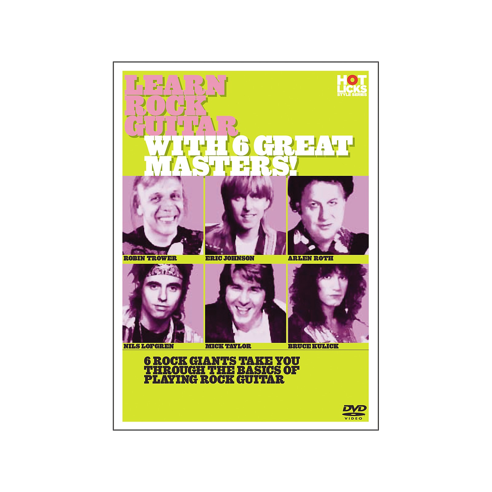 Hot Licks Learn Rock Guitar with 6 Great Masters DVD Music Arts