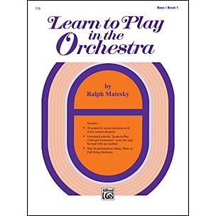 Alfred Learn to Play in the Orchestra Book 1 Bass