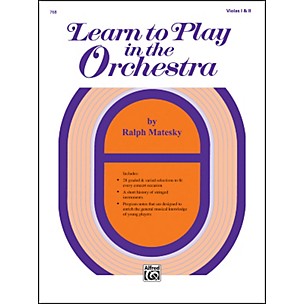 Alfred Learn to Play in the Orchestra Book 1 Violas I & II