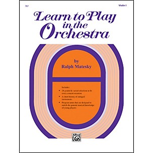 Alfred Learn to Play in the Orchestra Book 1 Violin I