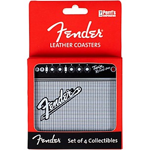 Fender Leather Amp Coasters 4-Pack