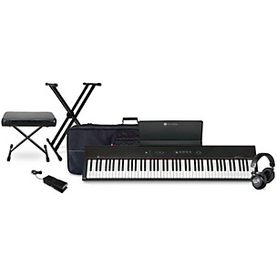 Williams Legato LE 88-Key Digital Piano With Warm Audio WA-CAB Headphone Package (Pedals/Bench/Stand/Bag Included)