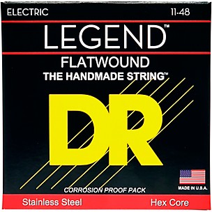 DR Strings Legend Extra Life Flatwound Electric Guitar Strings