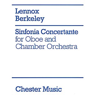 Music Sales Lennox Berkeley: Sinfonia Concertante Op.84 (Oboe/Piano) Music Sales America Series
