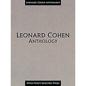 Hal Leonard Leonard Cohen Anthology Composer Collection Book