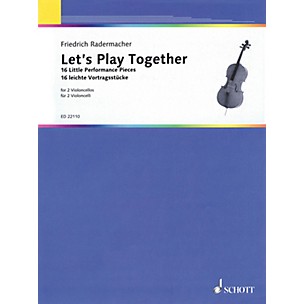Schott Let's Play Together (16 Little Performance Pieces for 2 Cellos) String Series Softcover