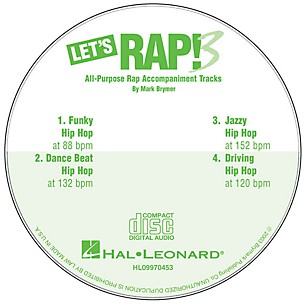 Hal Leonard Let's Rap! 3 (All-Purpose Rap Accompaniments) CD ACCOMP Composed by Mark Brymer