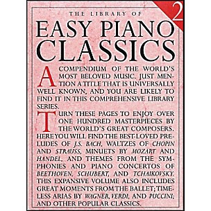 Music Sales Library Of Easy Piano Classics 2