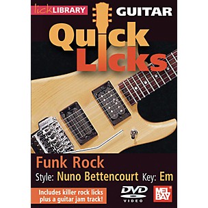 Mel Bay Lick Library Guitar Quick Licks - Nuno Bettencourt Style: Funk Rock DVD