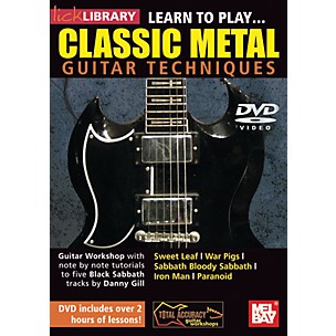 Mel Bay Lick Library Learn to Play Classic Metal Guitar Technique DVD