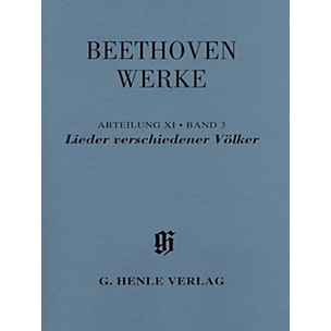 G. Henle Verlag Lieder verschiedener Völker Henle Edition Softcover by Beethoven Edited by Susanne Cox
