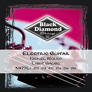 Black Diamond Light Gauge Nickel Wound Electric Guitar Strings