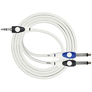 KIRLIN LightGear Y-Cable 3.5mm TRS Plug - 2 x 1/4" Mono Plug (Tip/Ring)