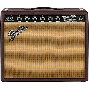 Fender Limited-Edition '65 Princeton Reverb 12W 1x12 Jensen P12Q Tube Guitar Combo Amp Bordeaux Reserve