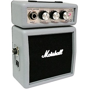 Marshall Limited Edition MS-2J 1W Micro Guitar Amp Silver