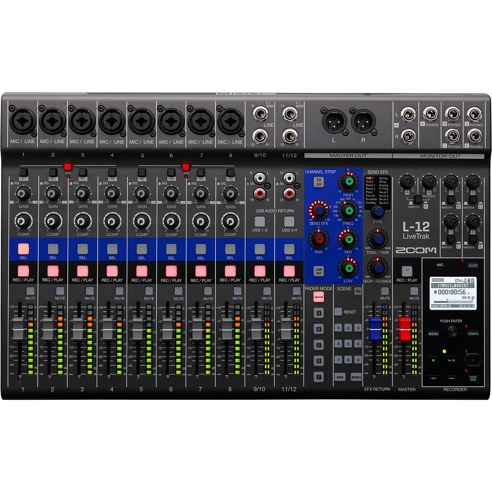 Zoom LiveTrak L-12 12-Channel Digital Mixer | Music & Arts