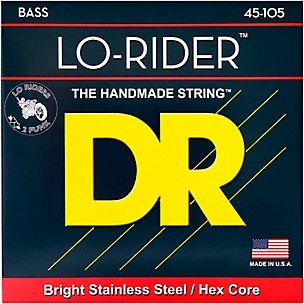 DR Strings Lo-Rider MH-45 Stainless Steel Medium 4-String Bass Strings