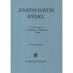 G. Henle Verlag London Sinfonias, 3rd sequence Henle Edition Series Hardcover