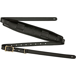 Fender Long Mustang Saddle Leather Guitar Strap