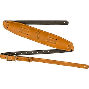 Fender Long Mustang Saddle Leather Guitar Strap